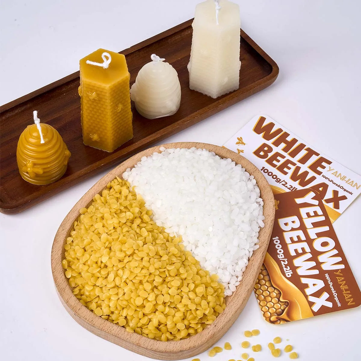 1000g Yellow / White Beeswax