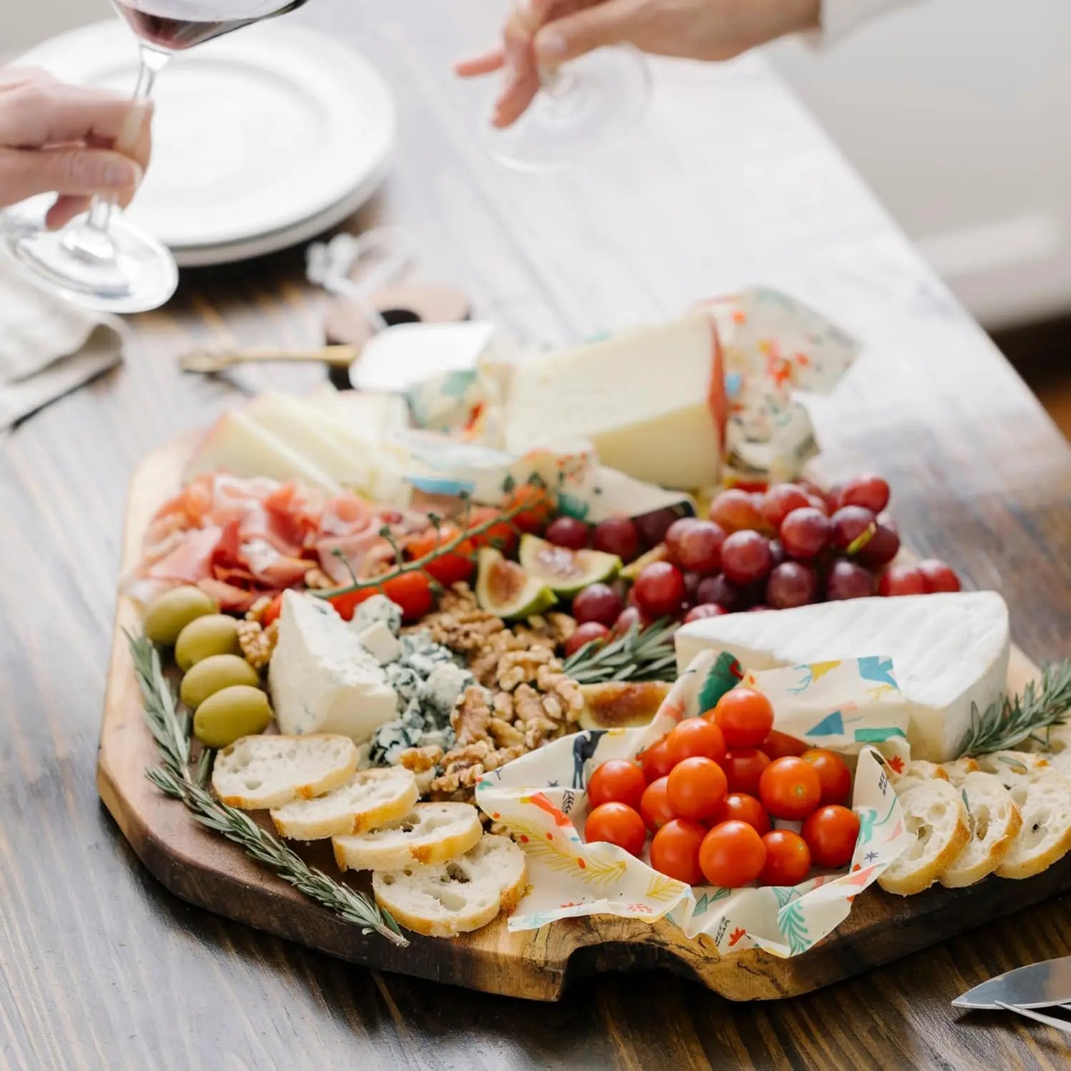 Bee's Wrap Roll Reusable Beeswax Food Wrap Eco Friendly Fresh Keeping Organic Cotton Reusable Beeswax Wraps for Homemade Bread