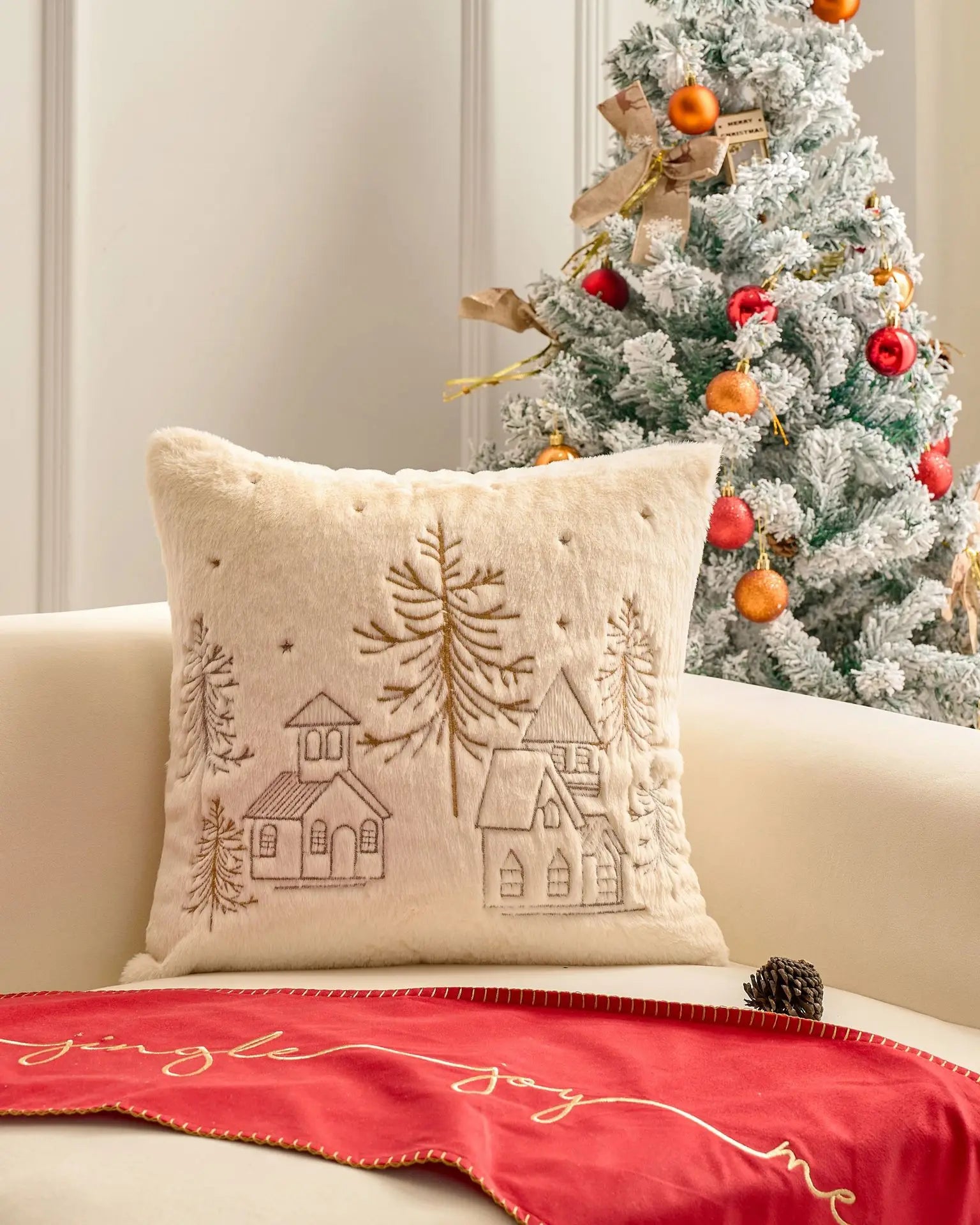 Christmas Pillow Cover 45x45cm,