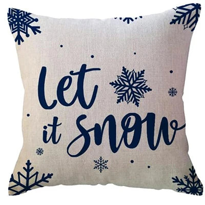 Winter Holiday Decoration Pillow Cover