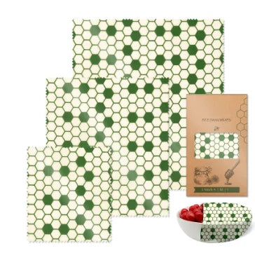 Beeswax Food Wraps Roll Reusable Beeswax Eco-Friendly Sustainable Food Storage Wrap for Sandwich Cheese Fruit Bread Snacks
