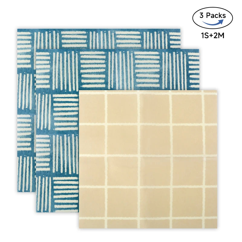 WEEDI Reusable Beeswax Wraps – Beeswax Cloth Food Wrap, Plastic-Free & Zero Waste Alternative for Eco-Friendly Food Storage