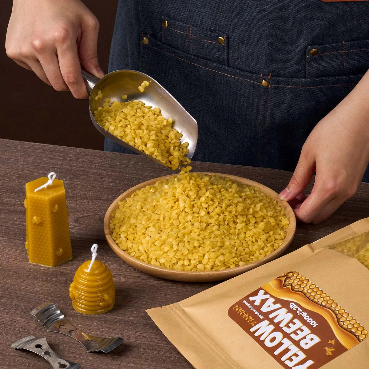 1000g Yellow / White Beeswax