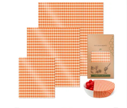 Beeswax Food Wraps Roll Reusable Beeswax Eco-Friendly Sustainable Food Storage Wrap for Sandwich Cheese Fruit Bread Snacks