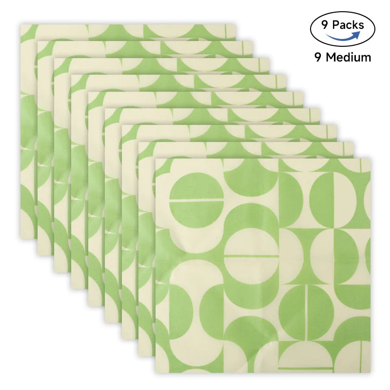 WEEDI Reusable Beeswax Wraps – Beeswax Cloth Food Wrap, Plastic-Free & Zero Waste Alternative for Eco-Friendly Food Storage