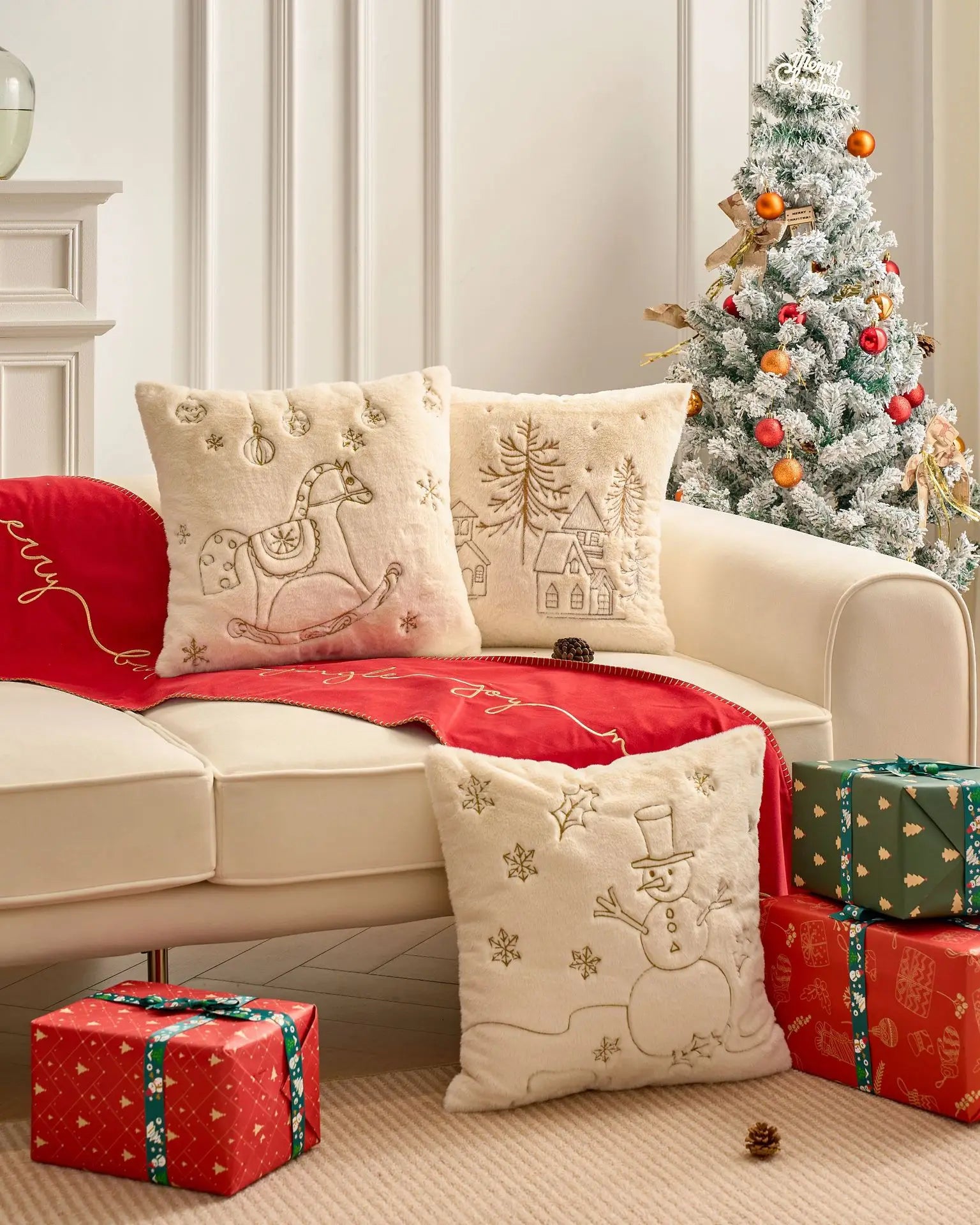 Christmas Pillow Cover 45x45cm,