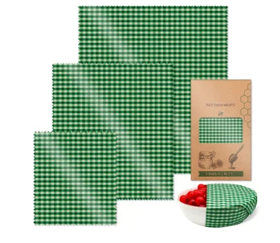 Beeswax Food Wraps Roll Reusable Beeswax Eco-Friendly Sustainable Food Storage Wrap for Sandwich Cheese Fruit Bread Snacks