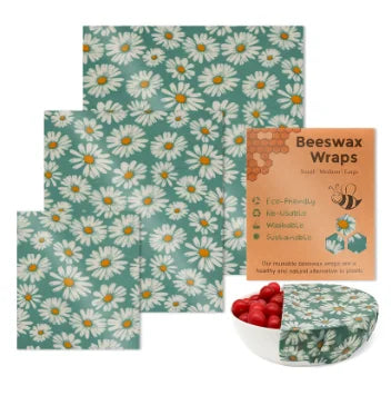 Beeswax Food Wraps Roll Reusable Beeswax Eco-Friendly Sustainable Food Storage Wrap for Sandwich Cheese Fruit Bread Snacks