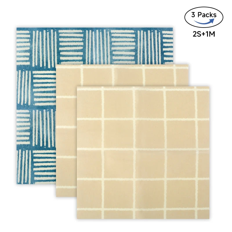 WEEDI Reusable Beeswax Wraps – Beeswax Cloth Food Wrap, Plastic-Free & Zero Waste Alternative for Eco-Friendly Food Storage